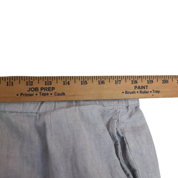 J. Jill Love Linen Pants Size L Beige Gray 100% Linen Relaxed Casual Coastal - Picture 6 of 9